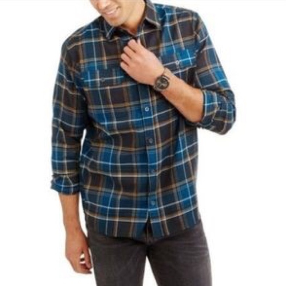 Button down plaid flannel